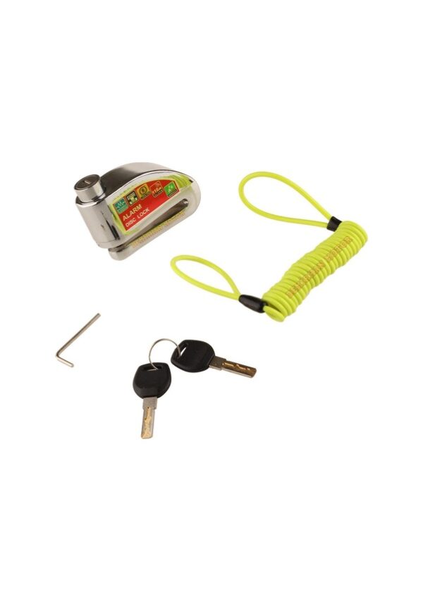 ALARMLI DİSK KİLİDİ LOCK DİSK KİLİT UNIVERSAL SWAN KROM İPLİ