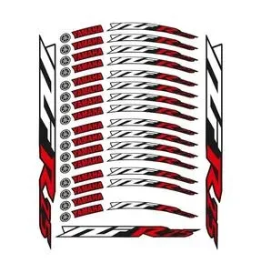 KIRMIZI BASKI YAMAHA R25 UYUMLU 1 SET JANT ŞERİDİ