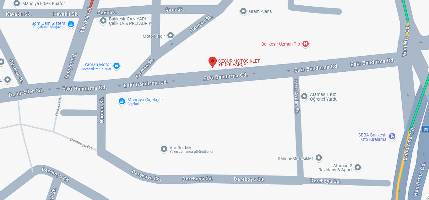 özgür motosiklet yedek parça aksesuar